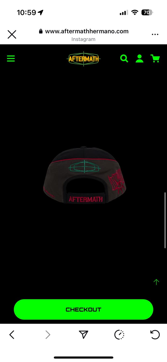 aftermath 바이커 볼캡 상품이미지3
