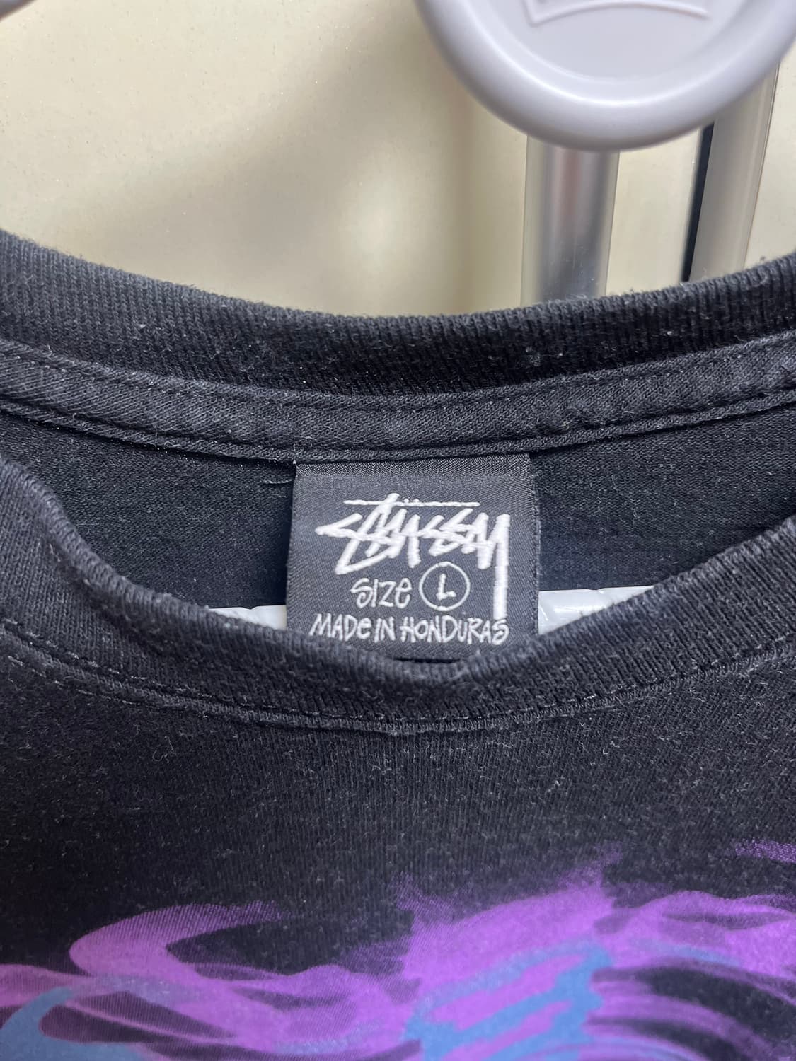 스투시 립 케이지 롱슬리브 티셔츠 블랙 상품이미지3