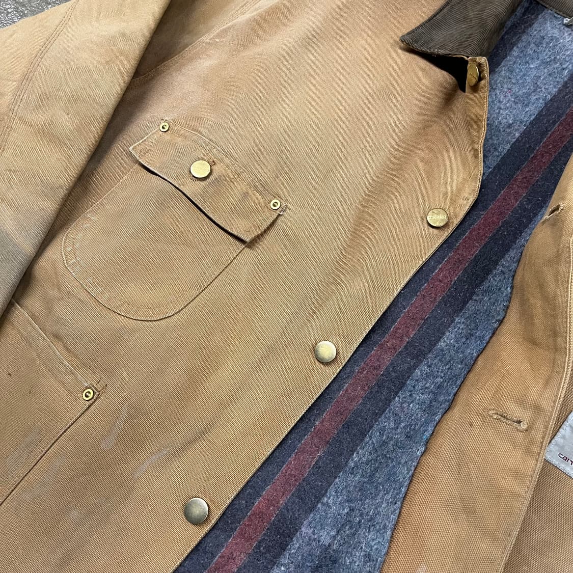 80s Carhartt 블랭크 초어 코트 (110) 상품이미지3