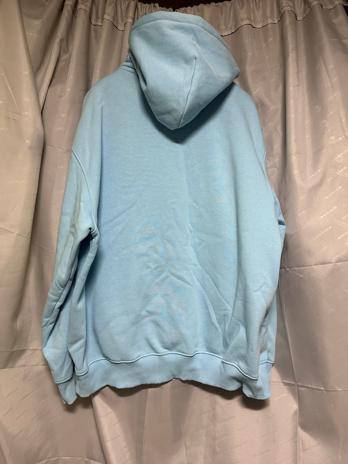 032c fist 프린팅 후드 xxl 하늘색 상품이미지2