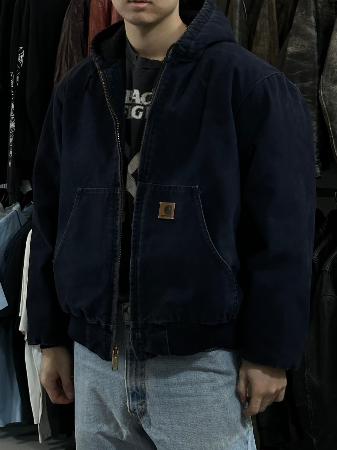 00's OG 칼하트 J130 액티브 자켓 칼하트 MDT 블루 상품이미지3
