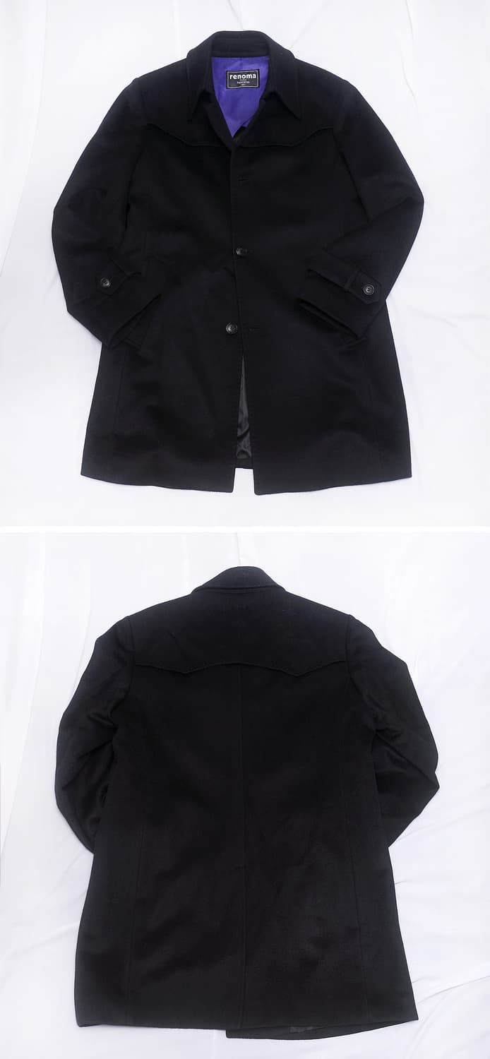 레노마 파리 옴므 퓨어 캐시미어 싱글 발마칸 트렌치 코트 (100+) 상품이미지2