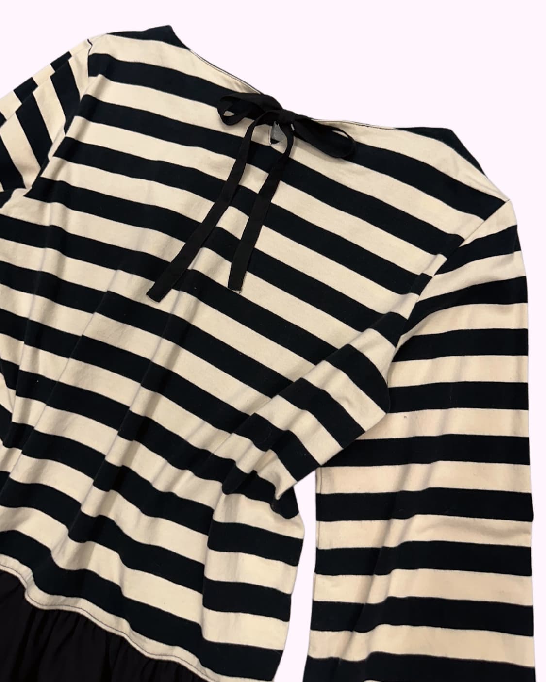 stripe layered ribbon t-shirt 상품이미지5
