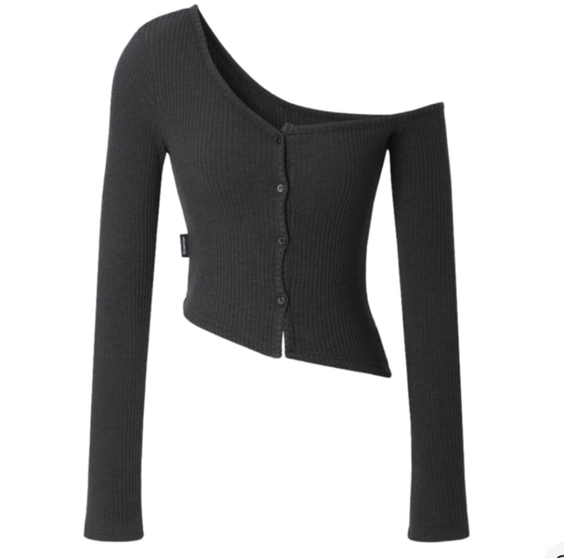 쓰리타임즈 원숄더 가디건 상품이미지1