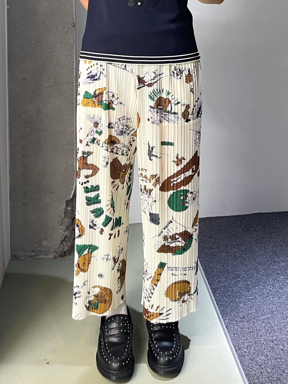 플리츠 플리즈 13a/w 플리츠플리즈 팬츠 상품이미지1