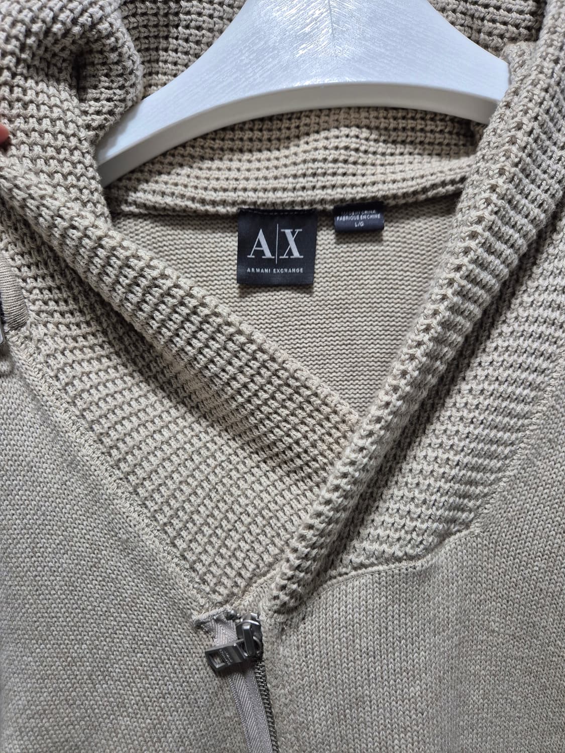 (세일)아르마니 익스체인지 니트 가디건 베이지 상품이미지2