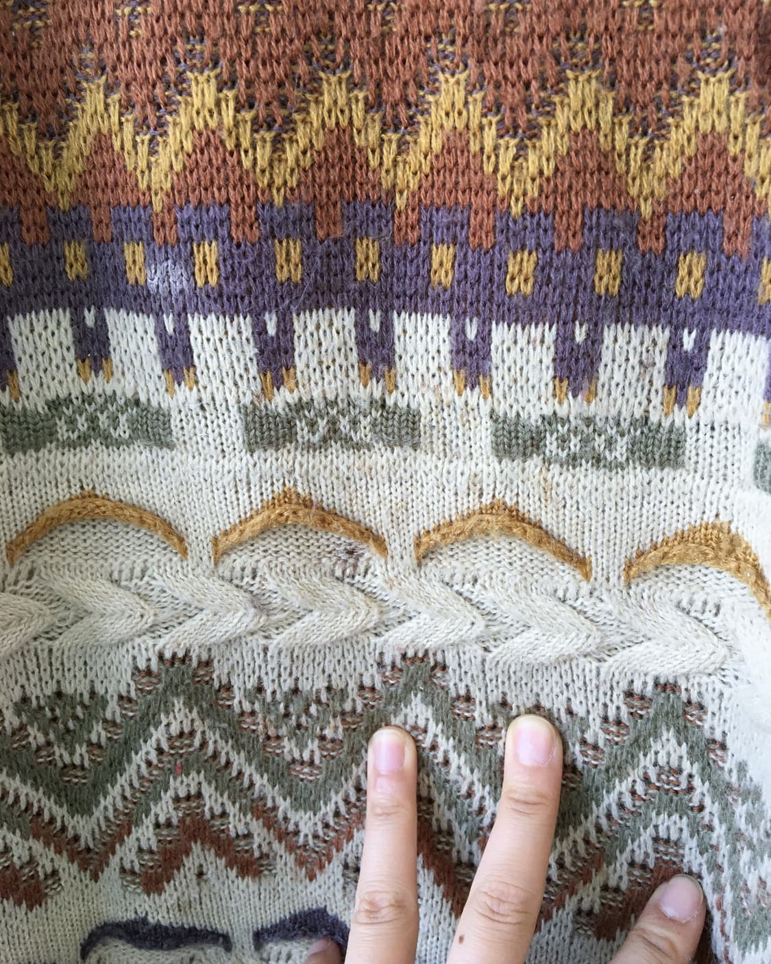 cable pattern knit 상품이미지4