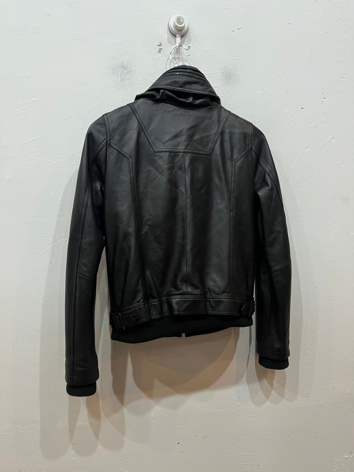 ARTICO 하이넥 양가죽 자켓 우먼즈 블랙 상품이미지3