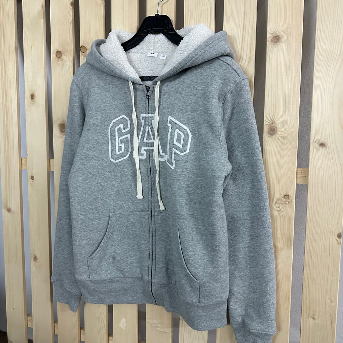 (M) GAP 갭 그레이 양털 후드집업 상품이미지2