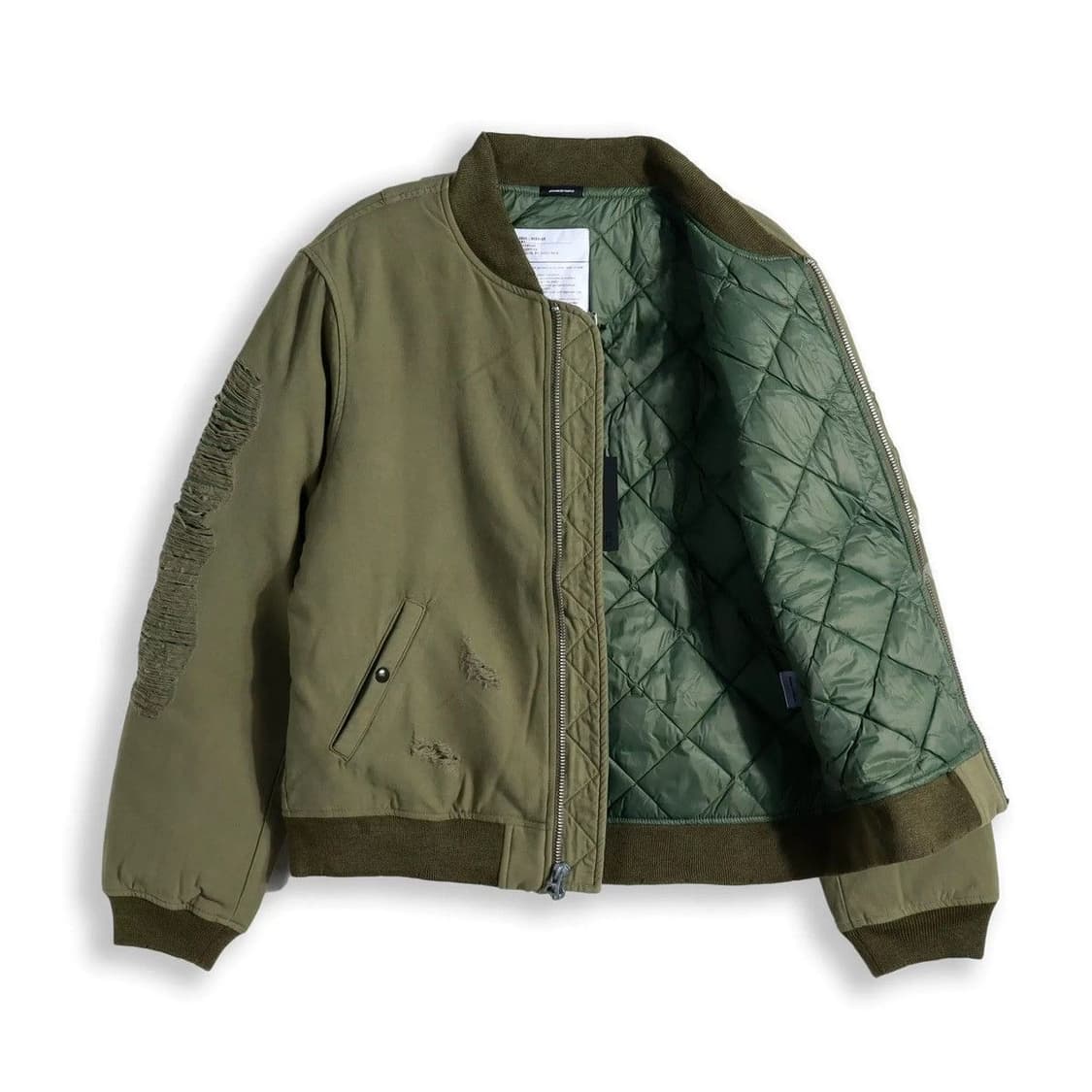 R13 데미지 패디드 봄버 상품이미지3