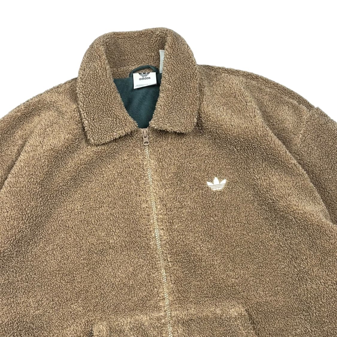 아디다스 브라운컬러 트레포일 쉐르파 플리스 상품이미지2