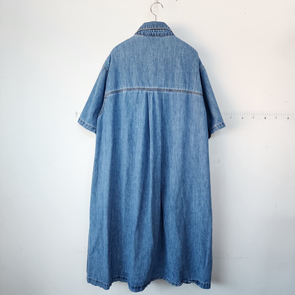 쥬시주디 데님 반팔 롱 원피스 상품이미지3