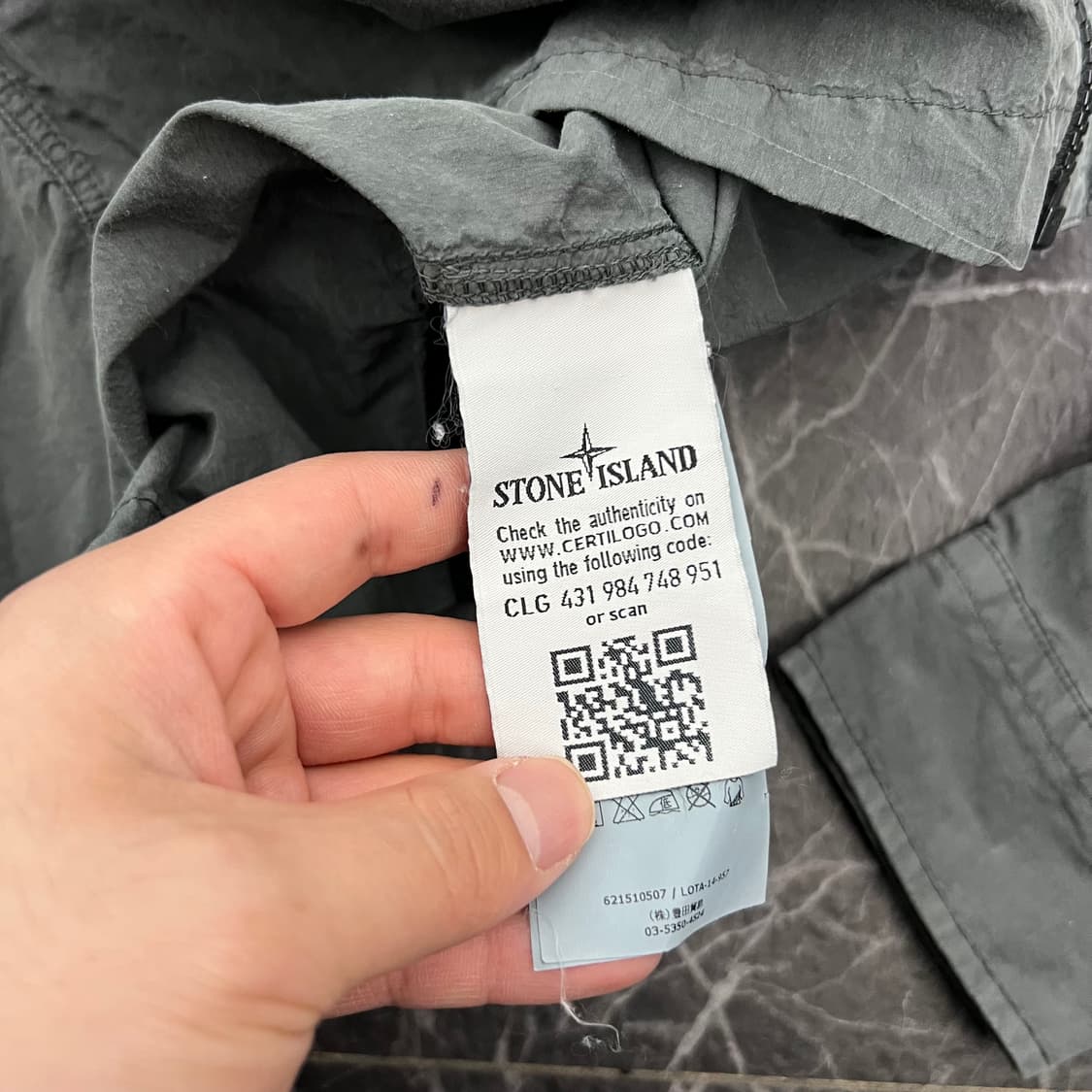 스톤아일랜드 와펜 올드이펙트 나일론 셔츠 자켓 상품이미지8