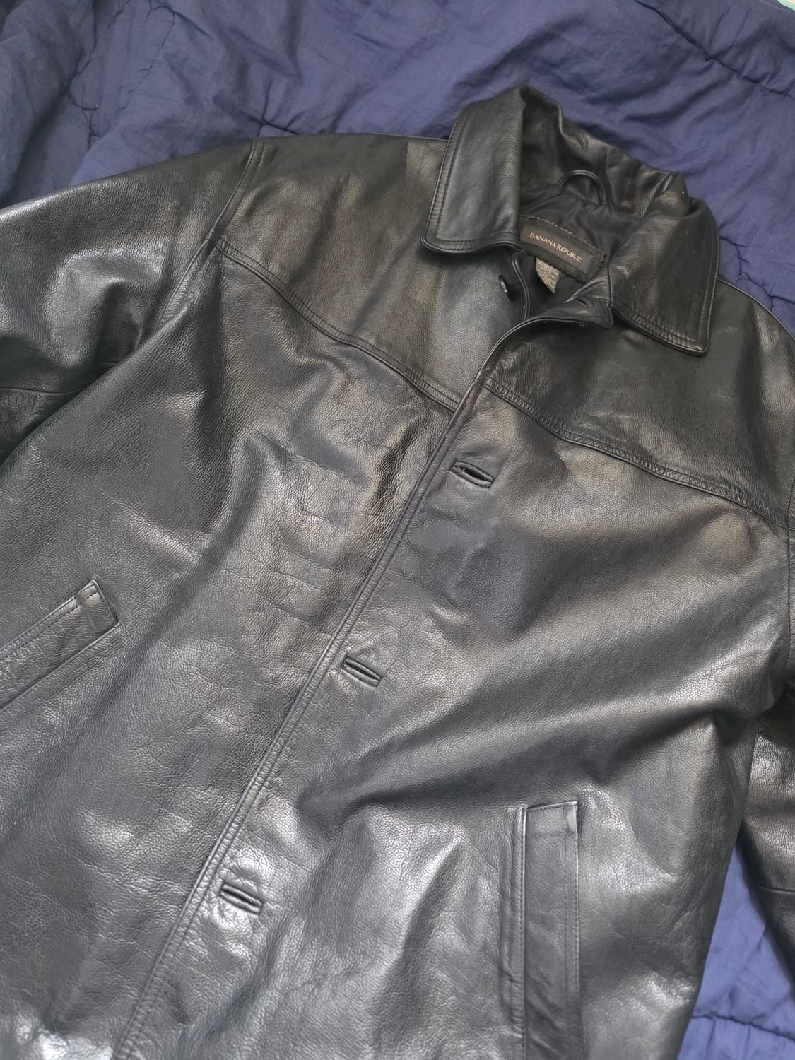 바나나리퍼블릭 레더 카코트 L사이즈 (올드갭 상위 호환) 상품이미지3