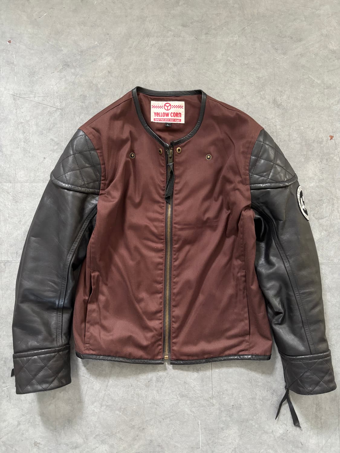 Yellow Corn 옐로우콘 컨버터블 레더 자켓 상품이미지8