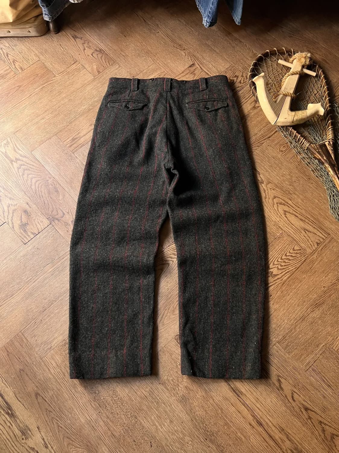 [32]70's 울리치 USA 체크 울 트라우저 팬츠 상품이미지1