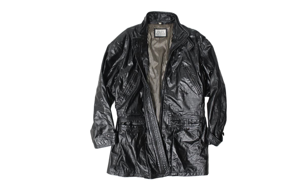 1990s USA HOTGLASS 카우레더 카코트 상품이미지1