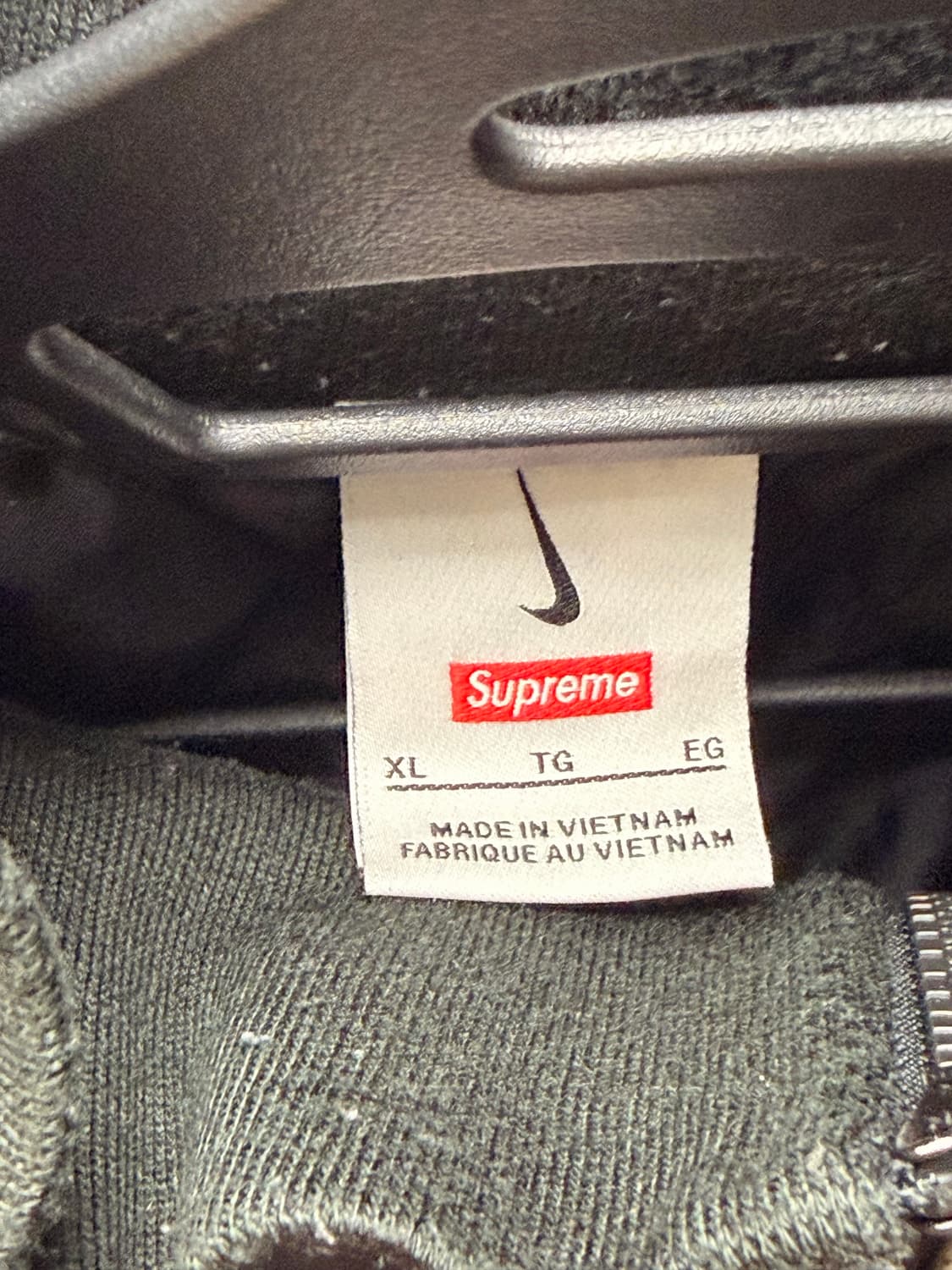Supreme x Nike Ripstop Pullover Black XL 상품이미지4