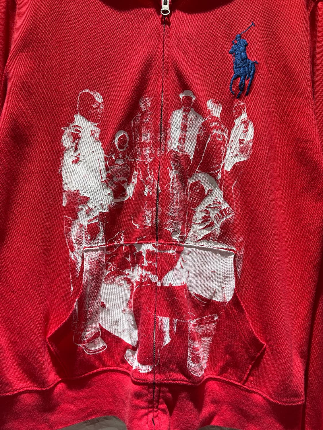 폴로 빅포니 프린팅 커스텀 후드집업 상품이미지2