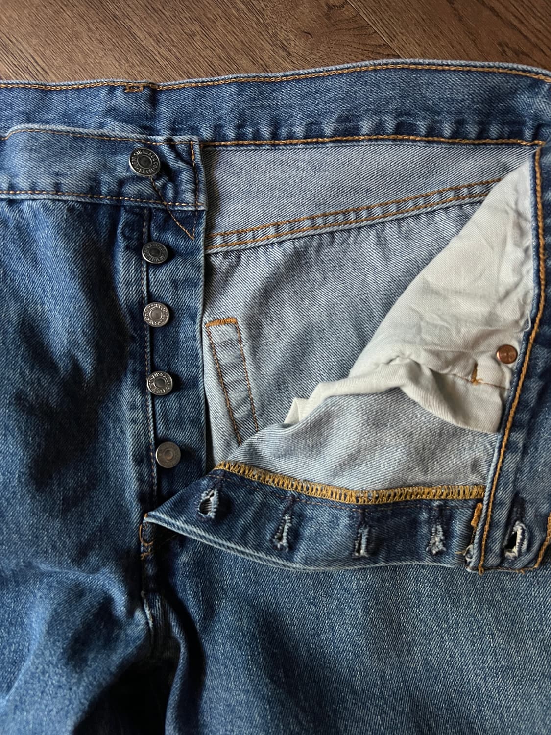 [36]리바이스 501 스트레이트핏 데님 팬츠 상품이미지3