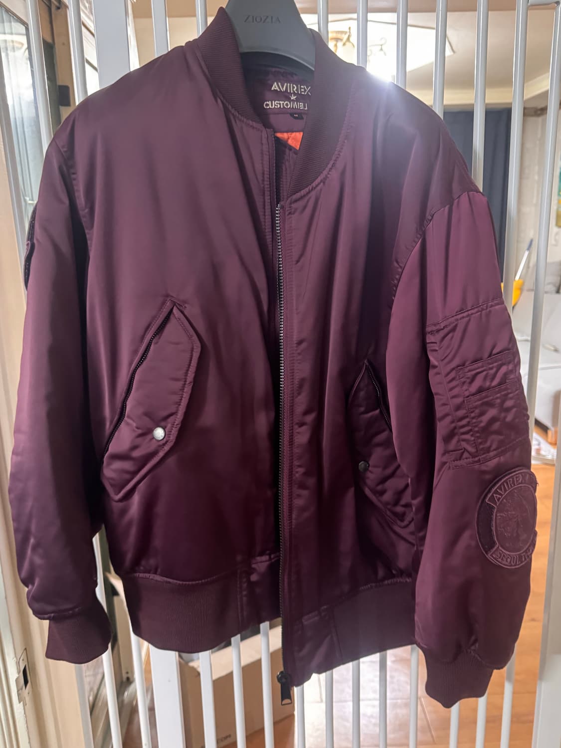 아비렉스x커스텀멜로우 ma-1  상품이미지1