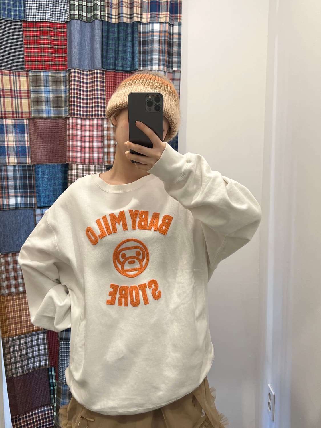 베이프 베이비 마일로 맨투맨 상품이미지5