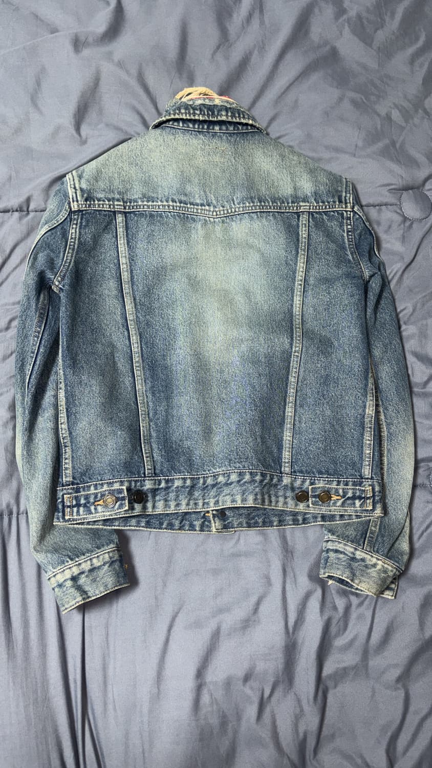 생로랑 데님 반다나 디스 디테일 트러커 자켓 xs사이즈 상품이미지4