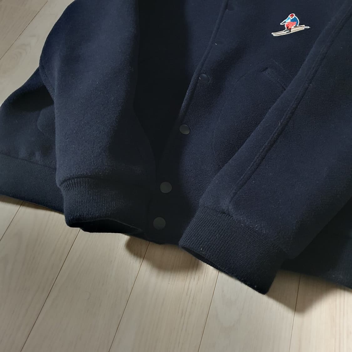 XL(약105~110) 자라 울 점퍼 자켓 네이비 빈티지 스키패치 상품이미지6