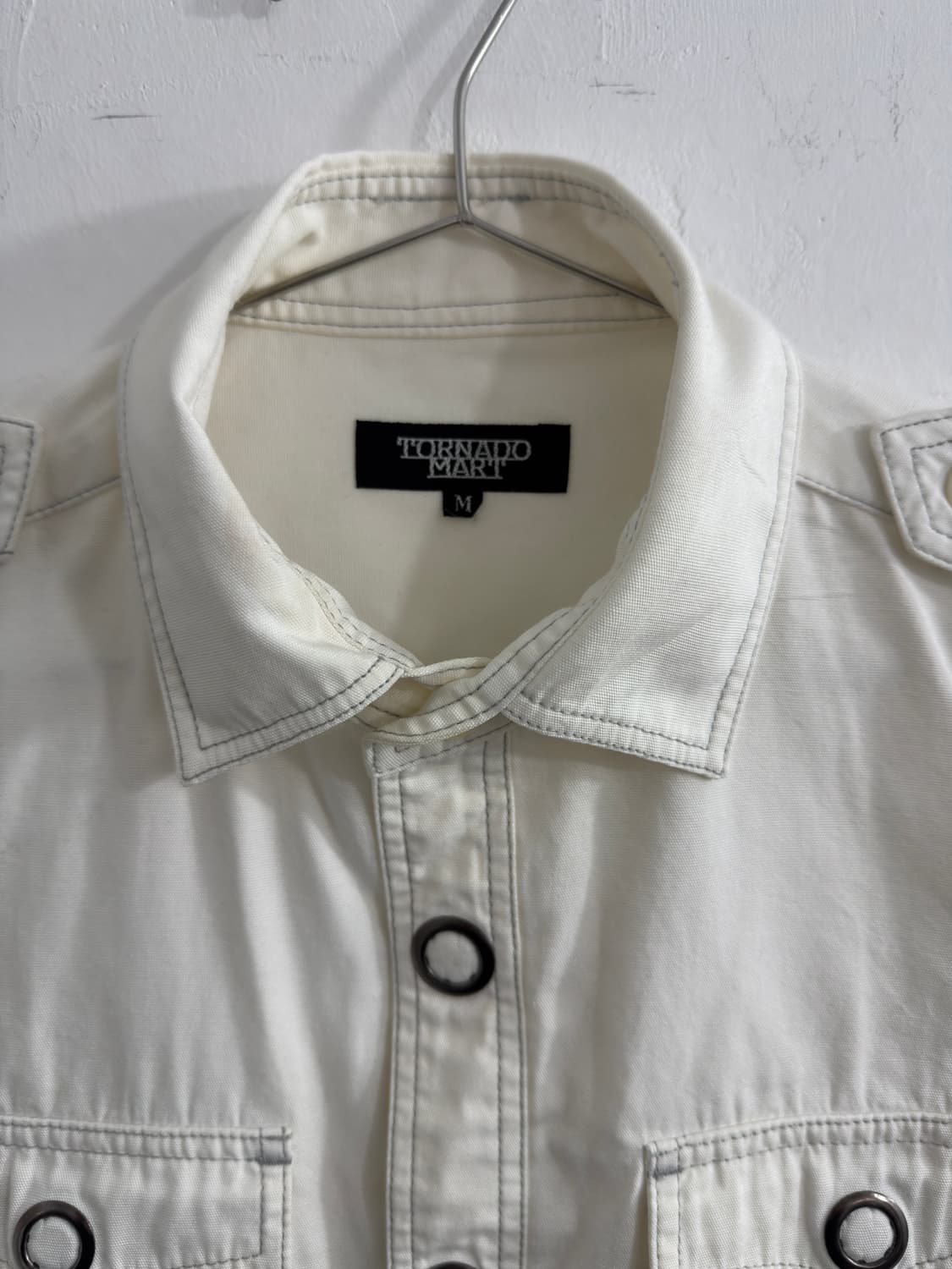 tornado mart white shirt jacket 상품이미지4