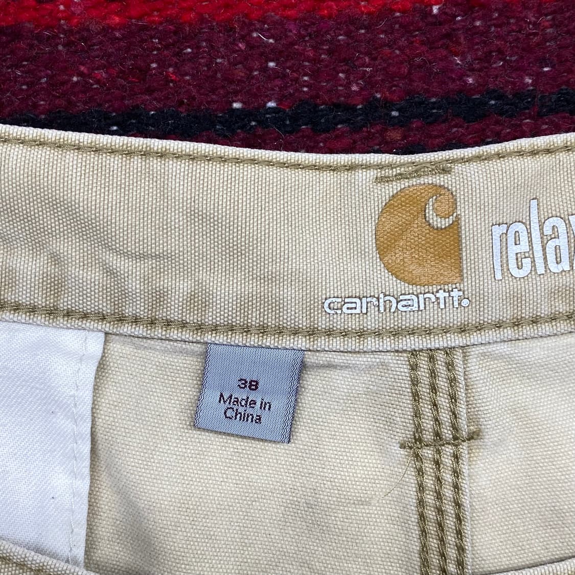 미국빈티지 칼하트 워크 카고반바지 상품이미지7