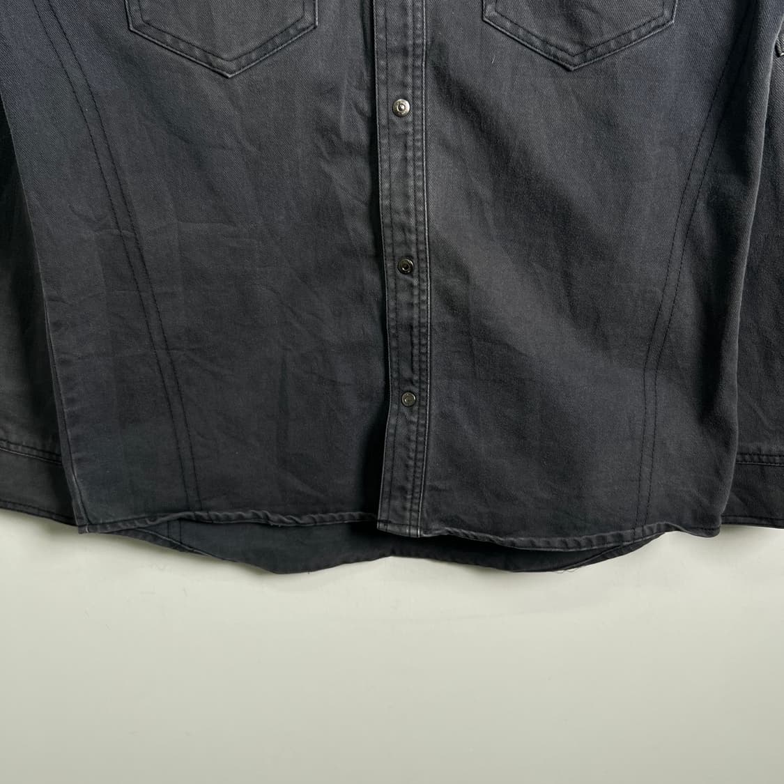 Jawin 자윈 워싱 데님 셔츠 자켓 XL 상품이미지5