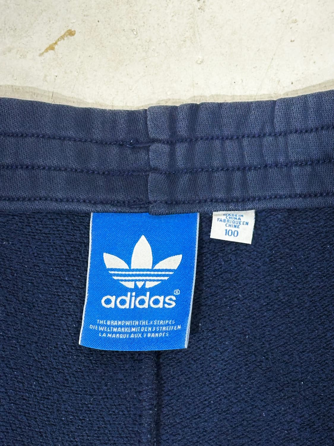 아디다스 네이비 파이어버드 빅 로고 와이드 트레이닝 팬츠 추리닝 바지  상품이미지7