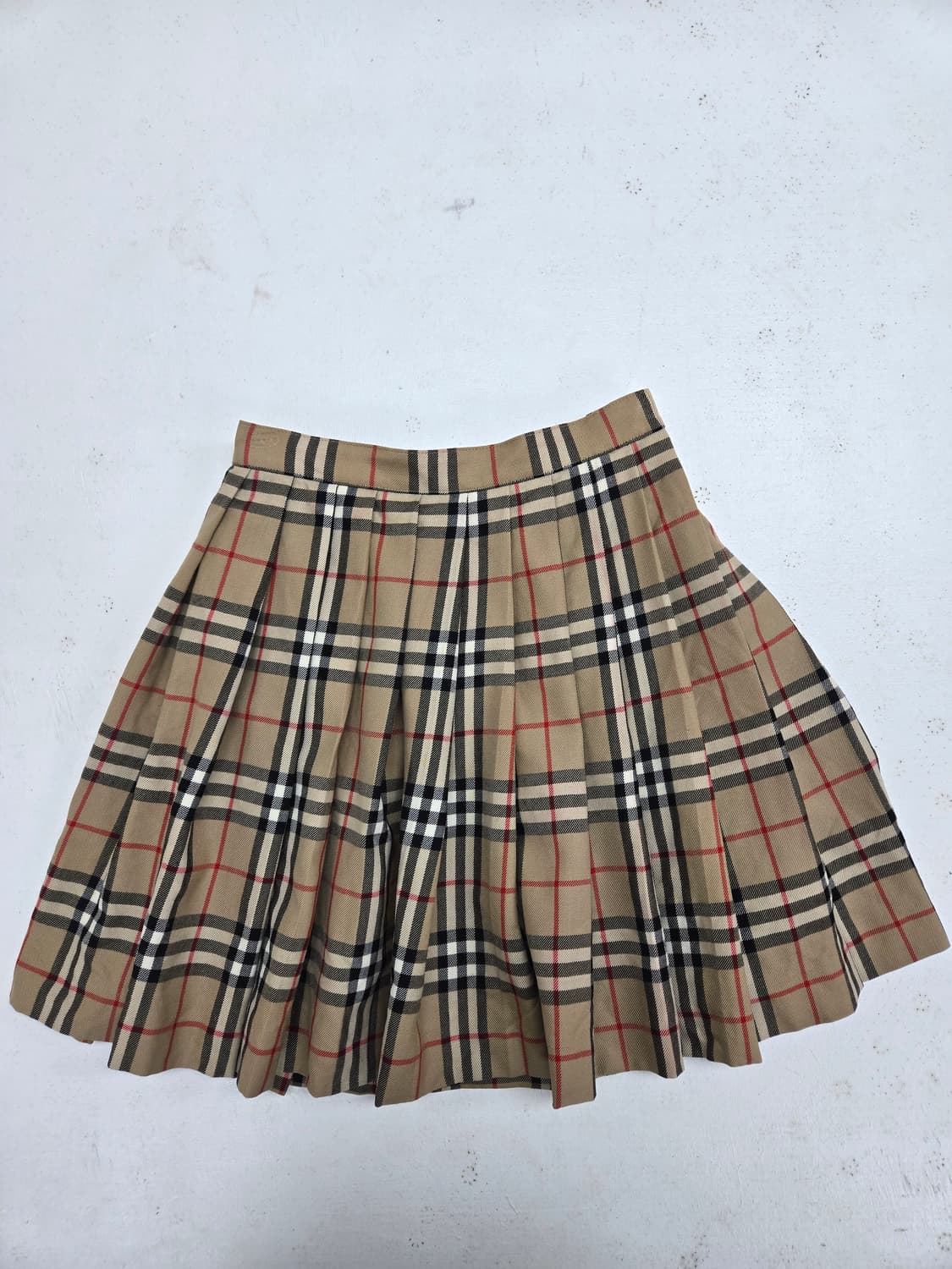 버버리 아동 체크 플리츠 스커트 상품이미지2