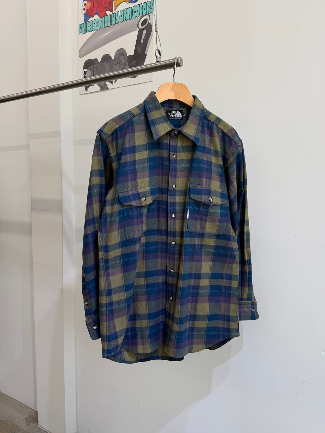 THE NORTH FACE (Made in Japan) 울 체크 셔츠 상품이미지1