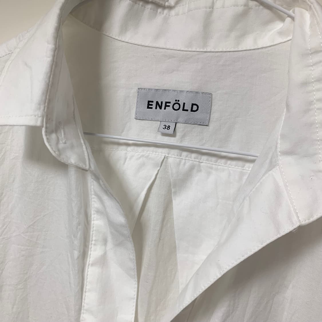 Enfold 화이트 롱 셔츠 38사이즈 상품이미지3
