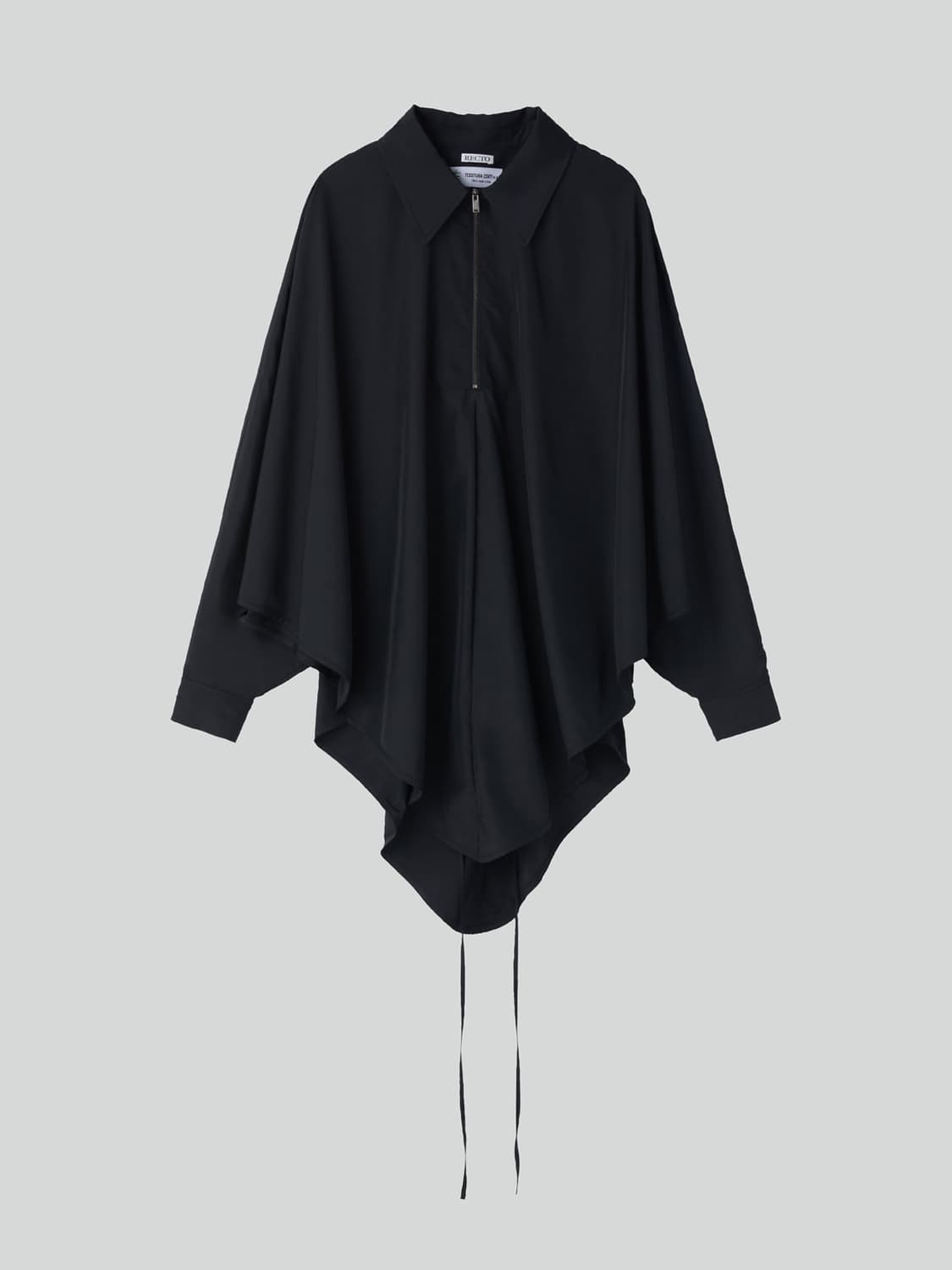 렉토 RECTO 오버사이즈 케이프 점퍼 블랙 상품이미지5