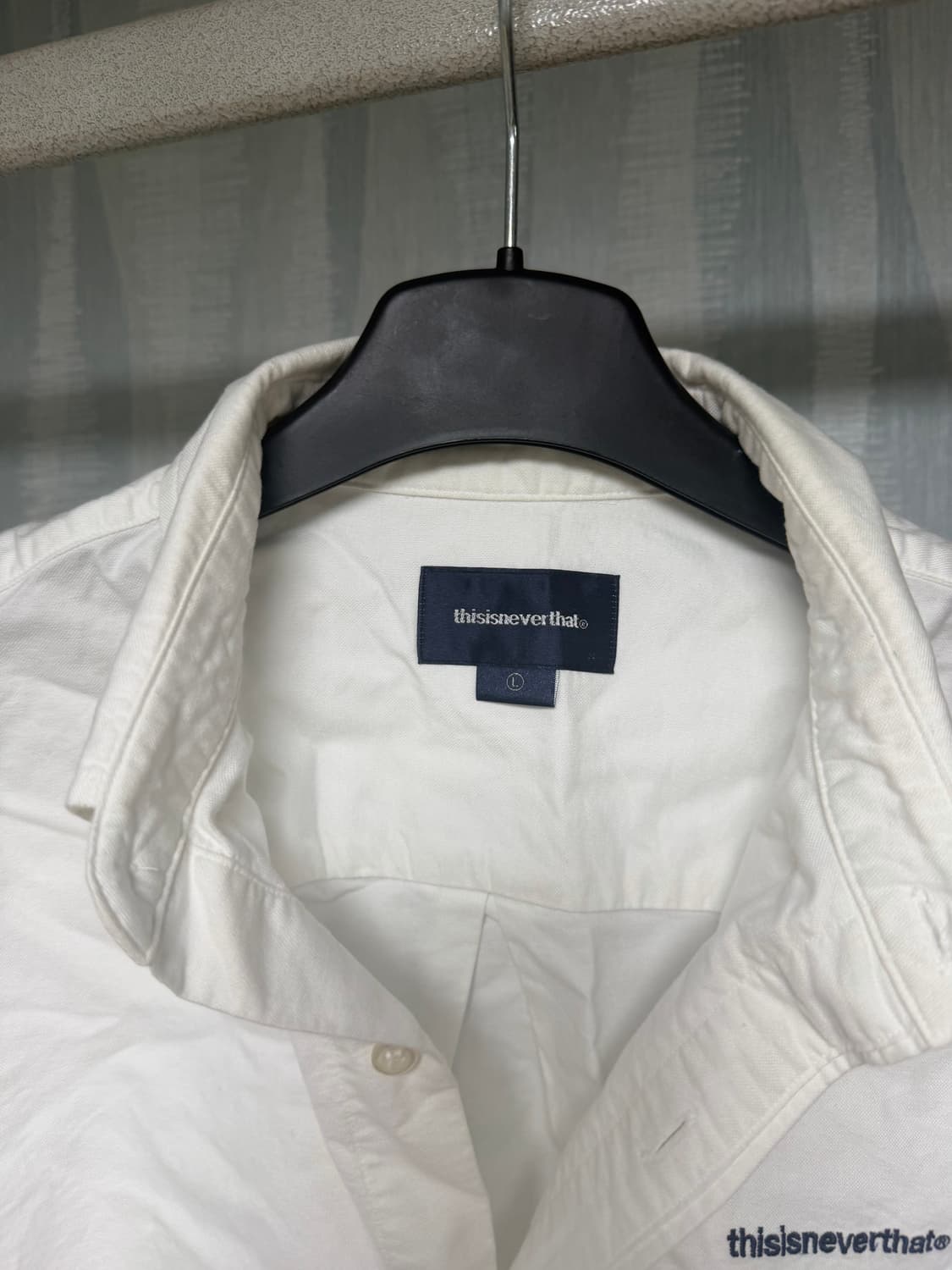 디네댓 셔츠(L, 흰) 판매 상품이미지4