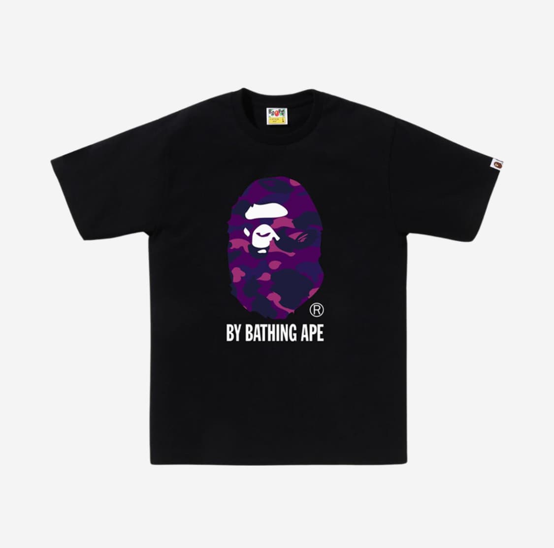 BAPE 베이프 컬러 카모 퍼플 반팔 L 상품이미지1