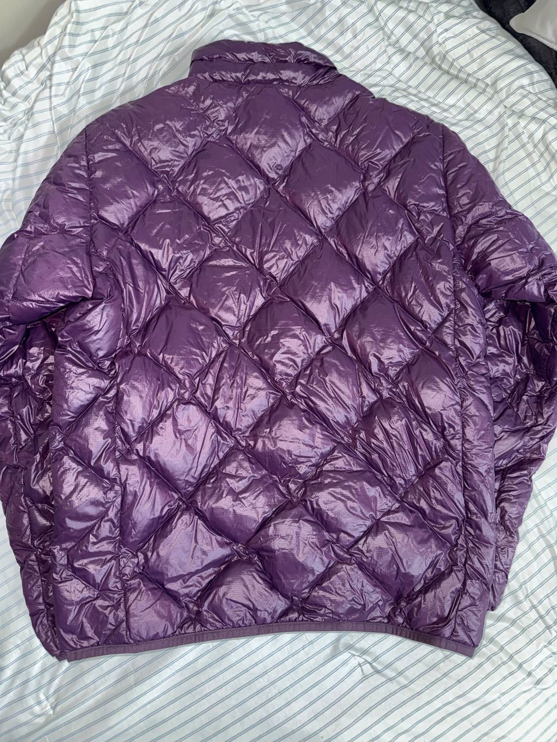 디스이즈네버댓 울트라 라이트다운 경량 패딩 퍼플 S 상품이미지3