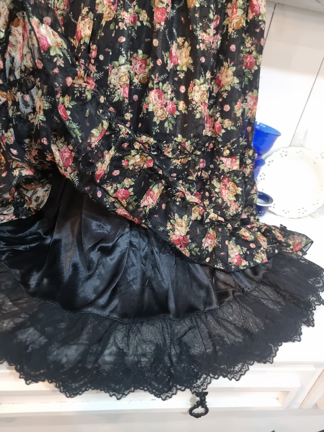 axes femme 로즈 플라워 레이스 끈원피스 상품이미지7