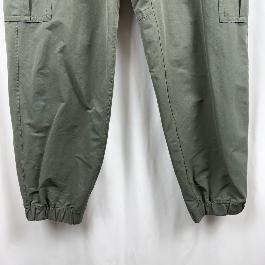 (S) MLB 베이직 나일론 카고 조거팬츠 카키 상품이미지3