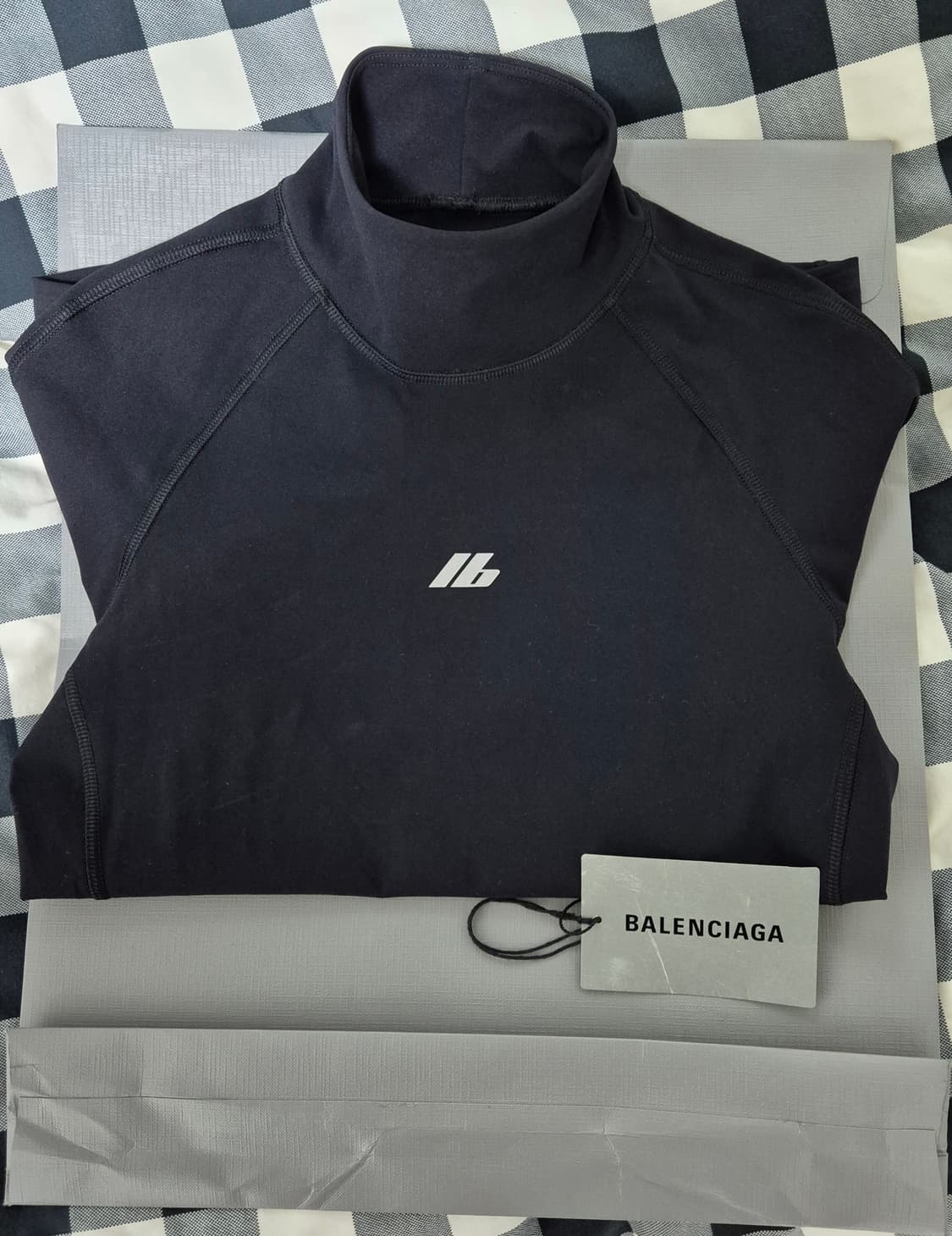 [S] 발렌시아가 엑티브웨어 터틀넥 탑 블랙 (스킨웨어) 상품이미지3