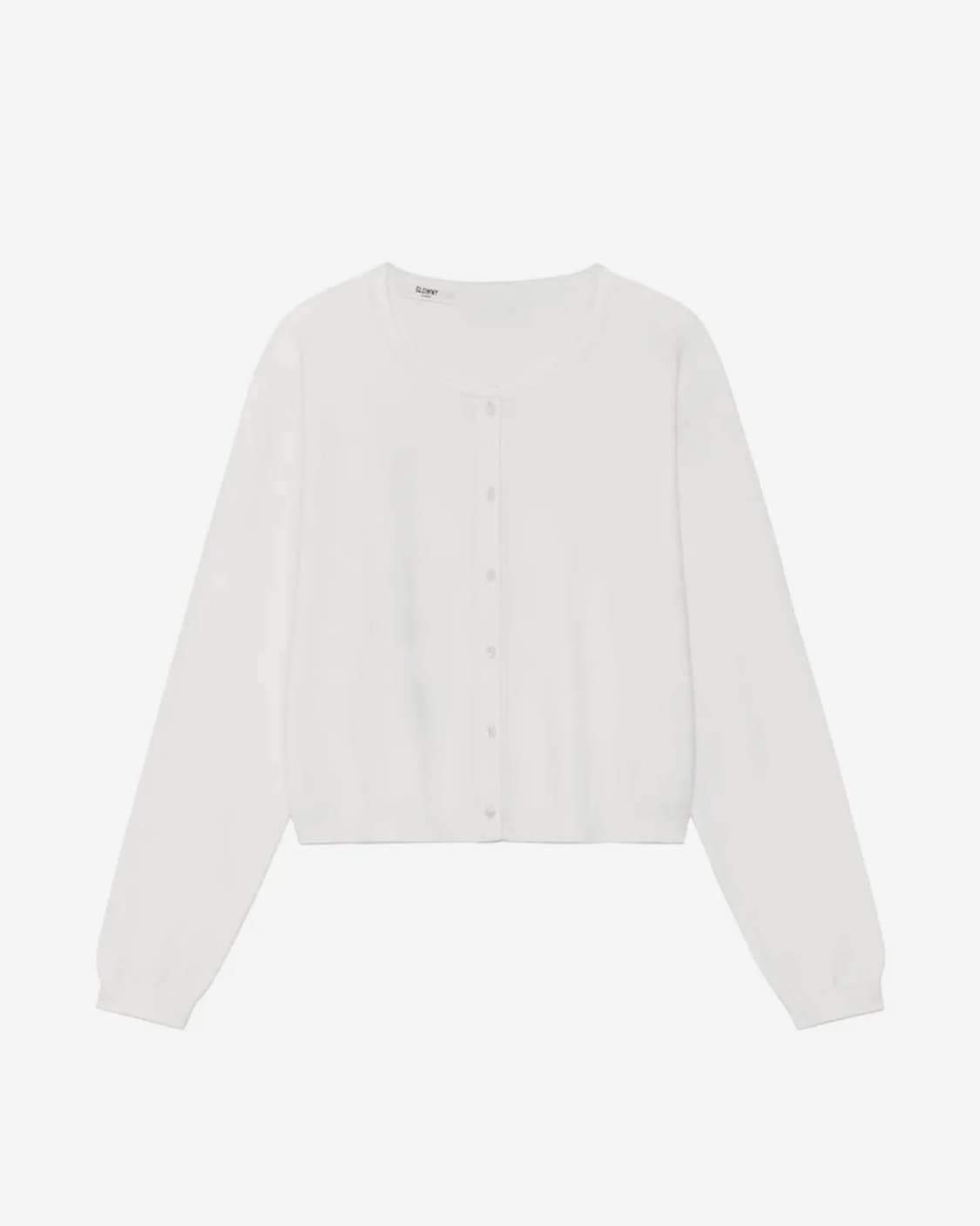 글로니 가디건 화이트 G EASY FIT KNIT CARDIGAN 상품이미지1