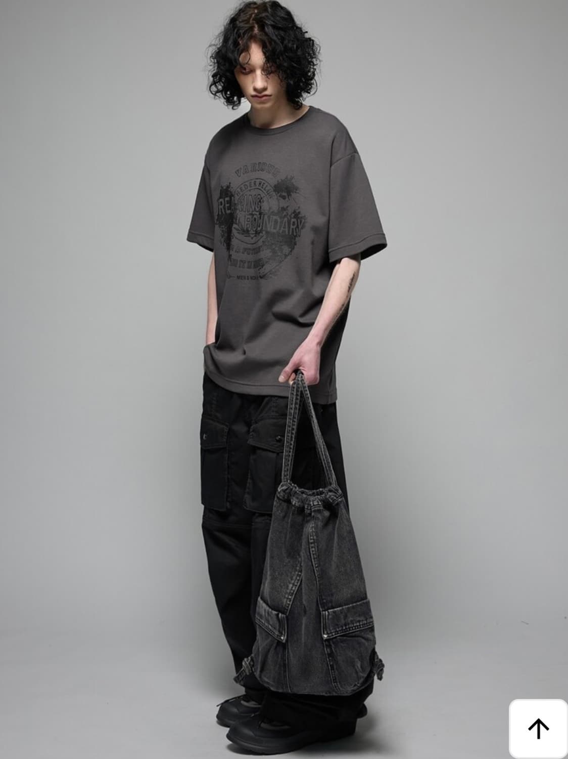 빈티지 데님 스트링백 (양면) 상품이미지1