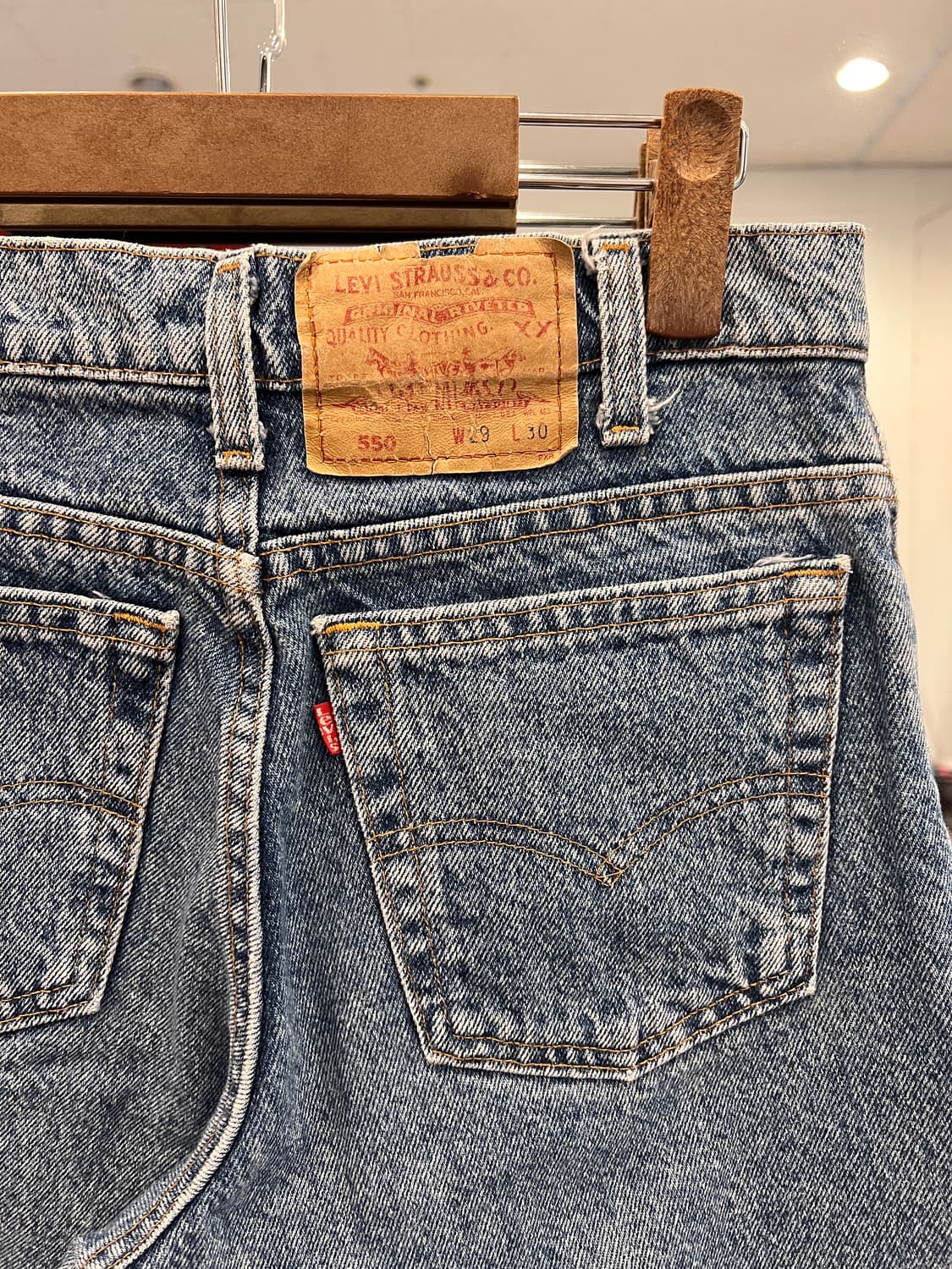 90s Levis 리바이스 550 컷오프 데님 쇼츠 팬츠 (USA) 상품이미지6