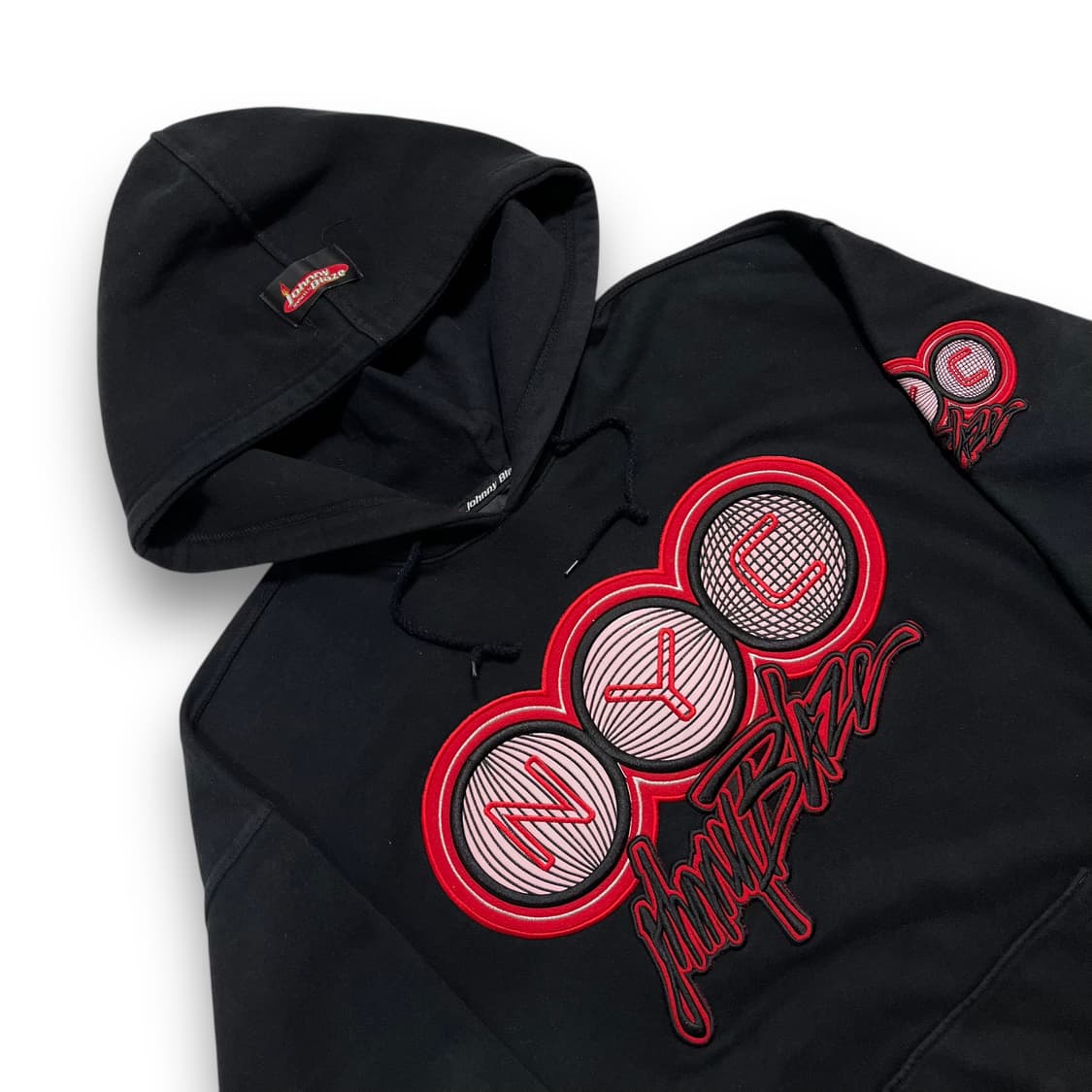 조니 블레이즈 NYC 90s 스펠 아웃 힙합 다크 후디 상품이미지2