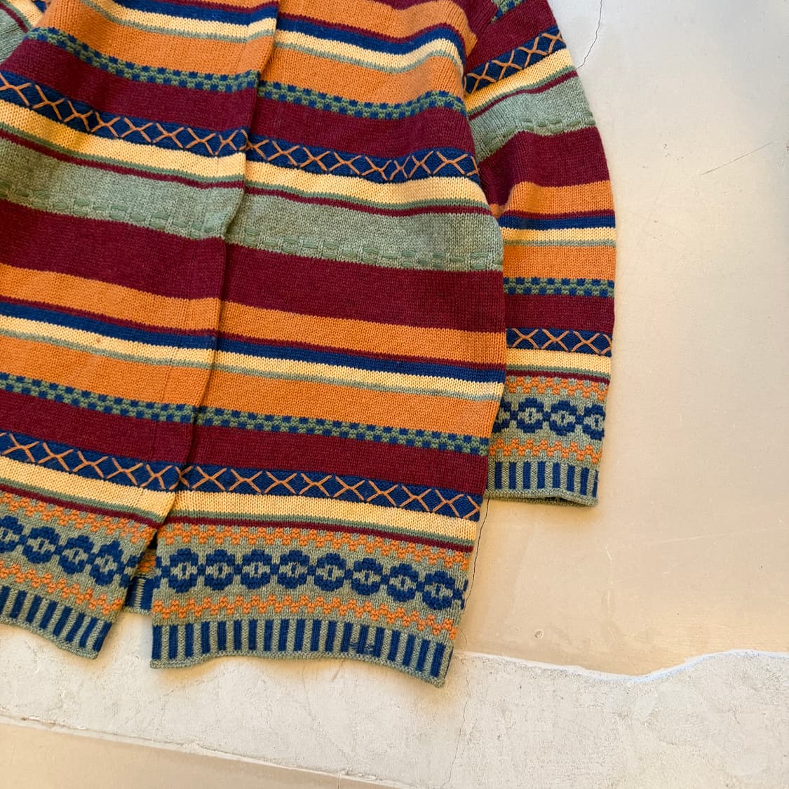 베네통 에스닉 스웨터 롱 가디건 상품이미지3