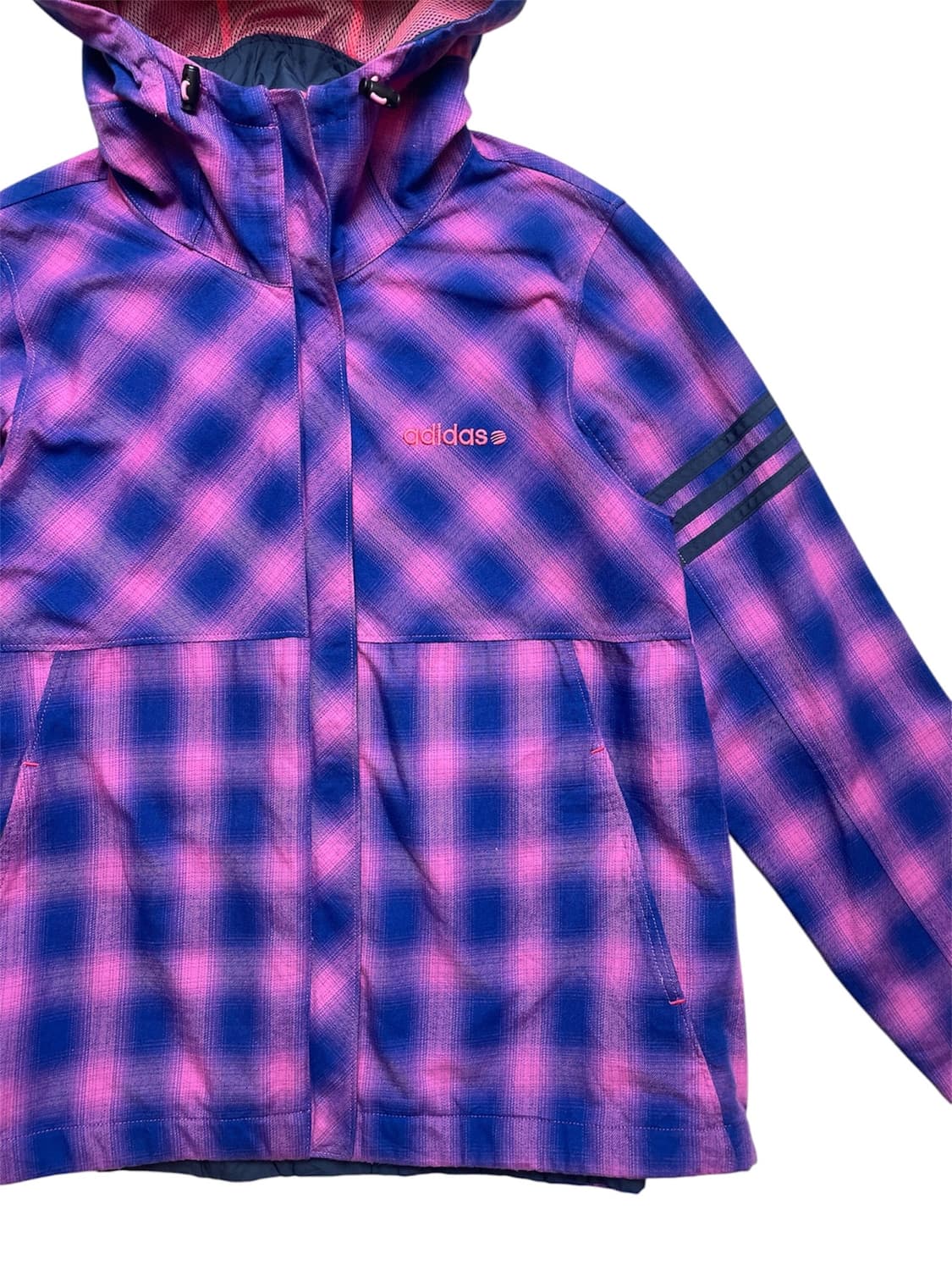 아디다스 체크 바람막이 상품이미지3