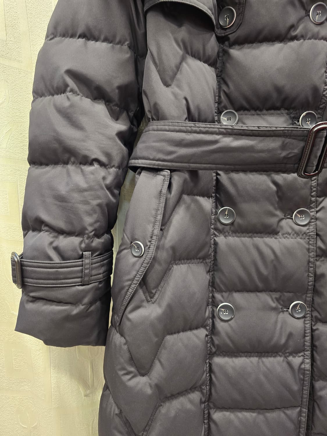 거의새거) 잇미샤 폭스퍼 후드 트리밍 더블버트 구스다운 롱패딩 S 상품이미지5