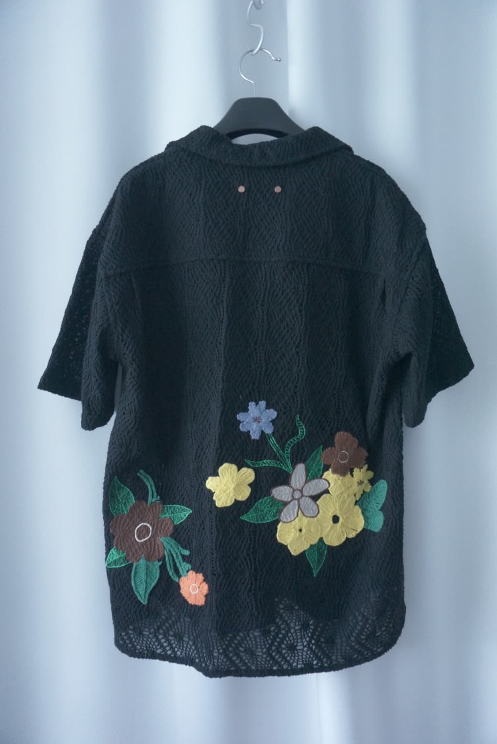 앤더슨벨 블랙 플로럴 셔츠 상품이미지5